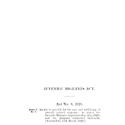 Juvenile Migrants Act 1926